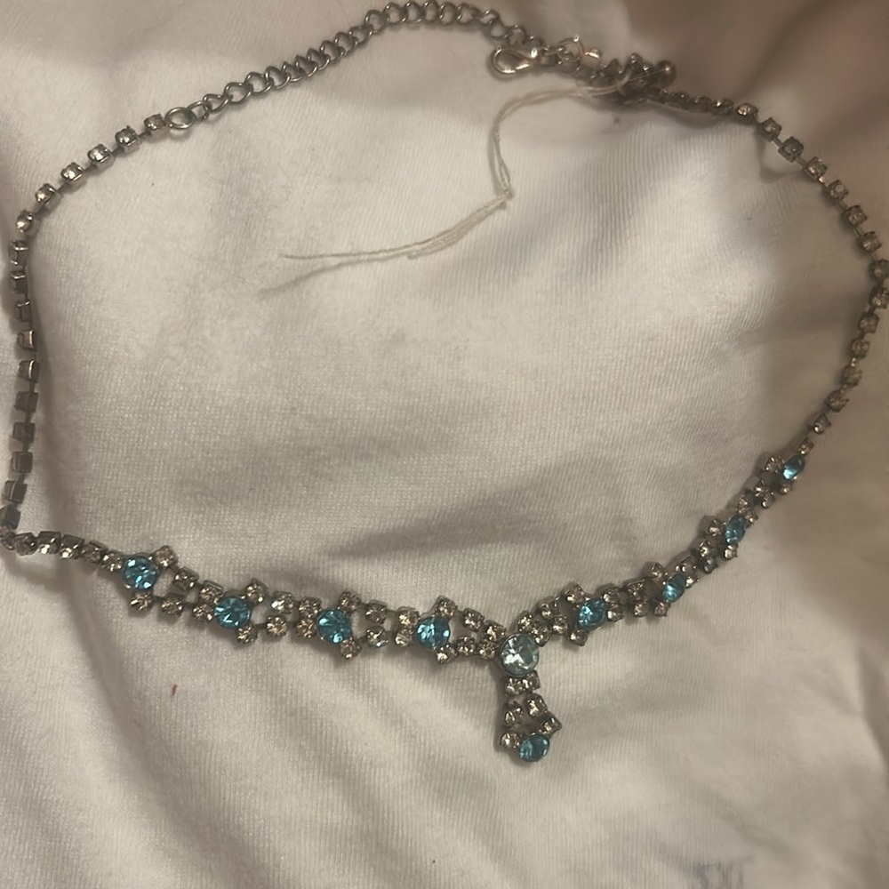 Dainty vintage ‘Cinderella’ Necklace Used in photo shoot
